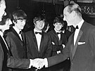 Kapela Beatles a princ Philip (23. bezna 1964)