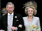 Princ Charles a vévodkyn Camilla se vzali ve Windsoru 9. dubna 2005.