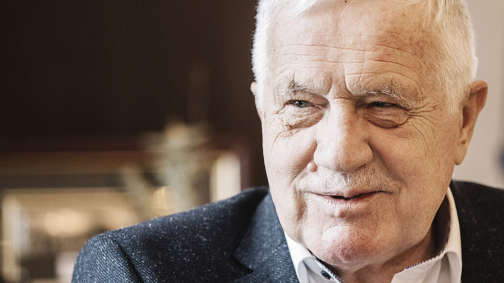 Václav Klaus pi rozhovoru pro MF DNES