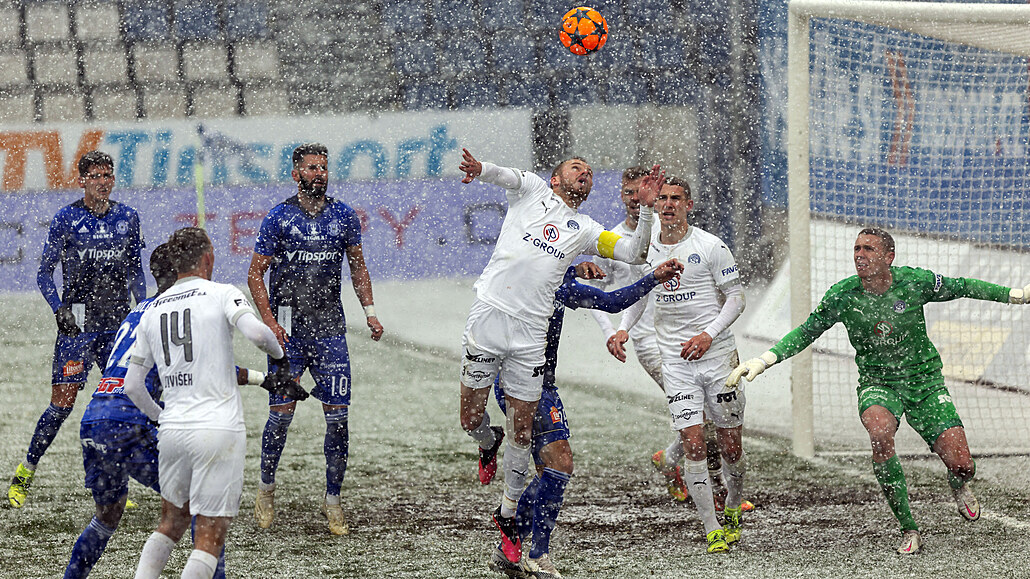 �ást druhého polo�asu b�hem zápasu Olomouc - Slovácko provázelo intenzivní...