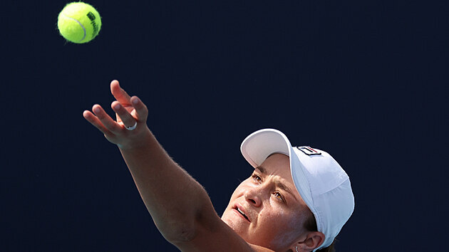 Australsk tenistka Ashleigh Bartyov podv na turnaji v Miami.