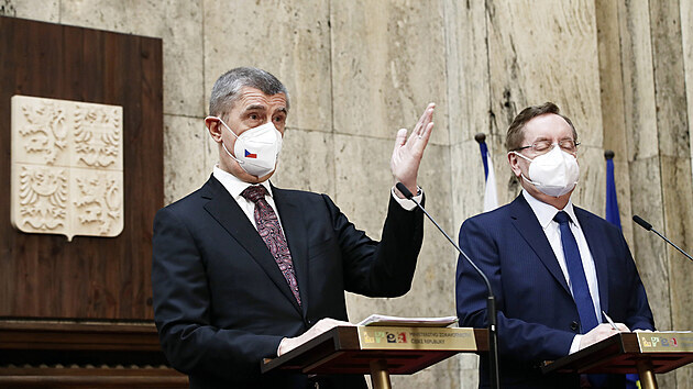 Premir a nov ministr Petr Arenberger. (7.dubna 2021)