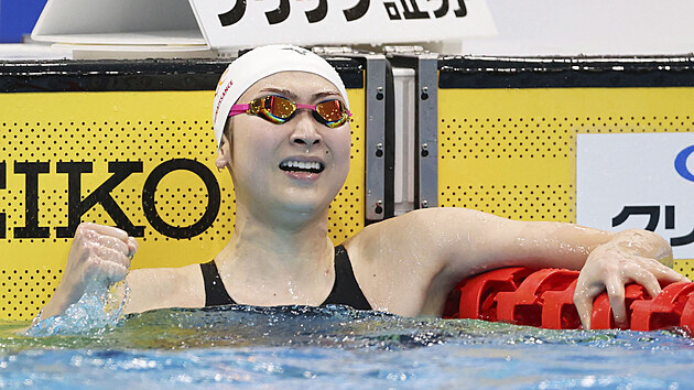 Plavkyn Rikako Ikeeov na japonskm ampiontu v Tokiu.