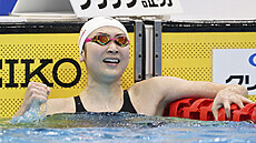 Plavkyn Rikako Ikeeová na japonském ampionátu v Tokiu.
