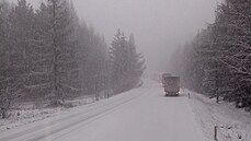 Provoz na silnici I/35 mezi Moravskou Tebovou a Mohelnicí zablokovalo husté...