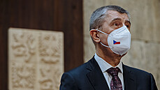 Premiér Andrej Babiš na tiskové konferenci ministerstva zdravotnictví. (7....