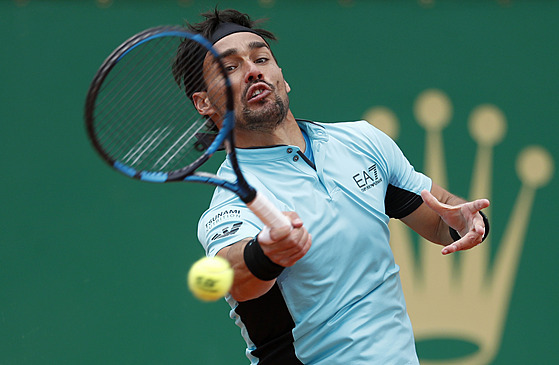 Fabio Fognini ve tvrtfinále turnaje v Monte Carlu.