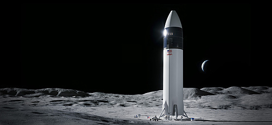 Aktualizovaný koncept lunární Starship pro NASA