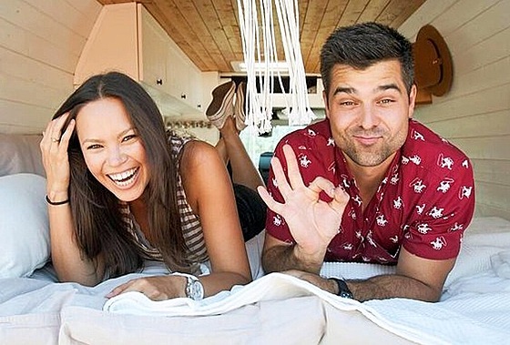 Monika Leová s man�elem Martinem Ko�ínem (2020)