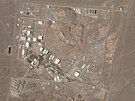 Íránský jaderný provoz Natanz na satelitním snímku (7. dubna 2021)