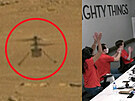 Vrtulníek Ingenuity se poprvé proletl nad Marsem