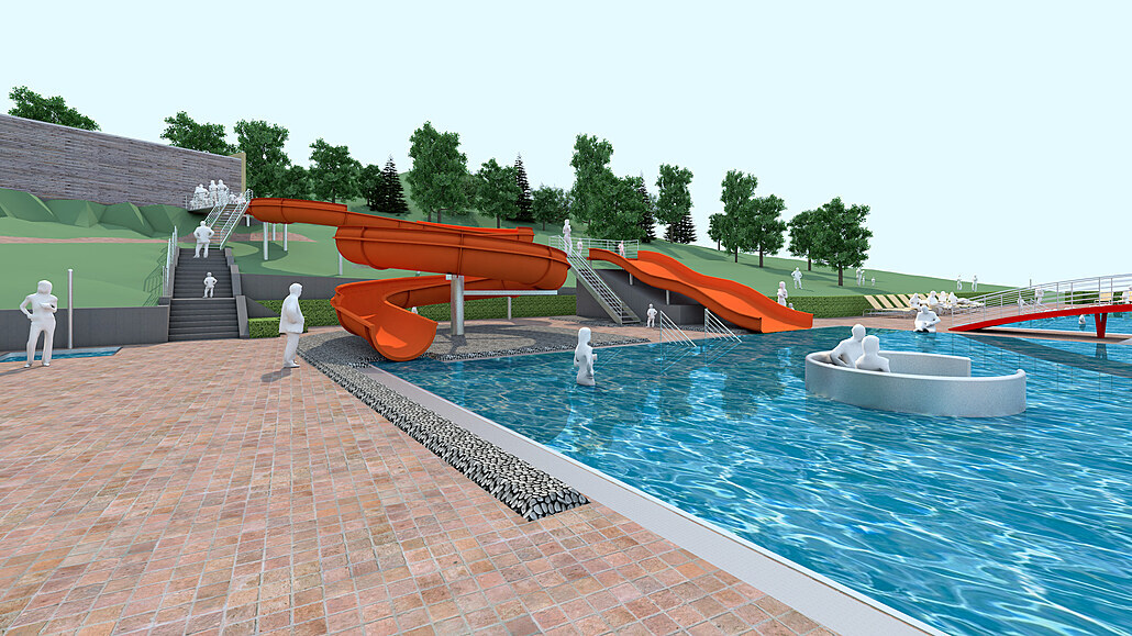Ostrovské koupaliště dostane nové bazény. Chybět nebudou plavecké dráhy a vodní...