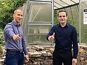 Autoři chytrého skleníku - David Bažout a Daniel Kolínek