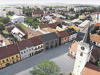 Vítězný návrh spolkového domu na náměstí ve Velešíně by měl dobře zapadnout do...