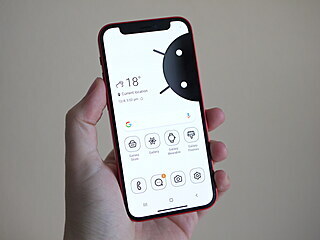 Samsung iTest na iPhonu 12 mini