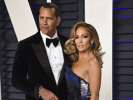 Alex Rodriguez a Jennifer Lopezová (Los Angeles, 24. února 2019)