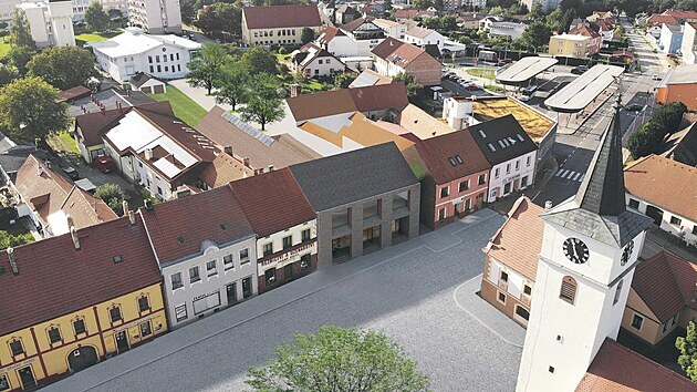 Vítězný návrh spolkového domu na náměstí ve Velešíně by měl dobře zapadnout do okolní zástavby a nijak výrazně ji nenarušovat. Budova bude naproti kostelu.