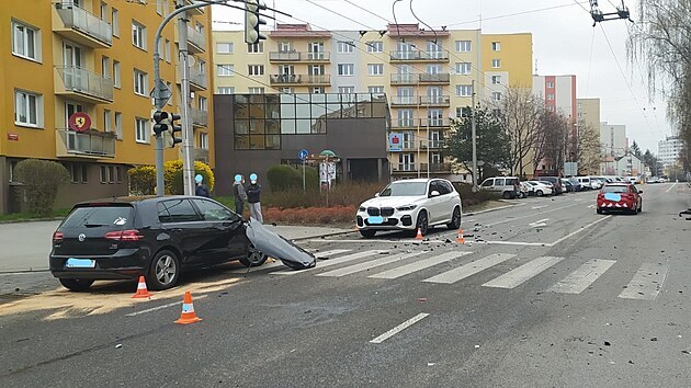 Nehoda se stala na Lidické třídě nedaleko českobudějovické nemocnice.