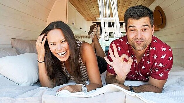 Monika Leov� s man�elem Martinem Ko��nem (2020)