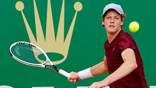 Jannik Sinner na turnaji v Monte Carlu