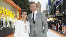 Helen McCroryová s manelem Damianem Lewisem na premiée v Londýn (30....