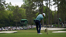 Jordan Spieth ve druhém kole turnaje Masters v August.