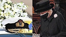 Poslední rozloučení královny Alžběty II. s princem Philipem (17. dubna 2021)