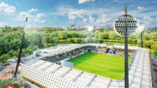 Vizualizace nového stadionu, který postaví Strabag, Geosan Group a D&D...