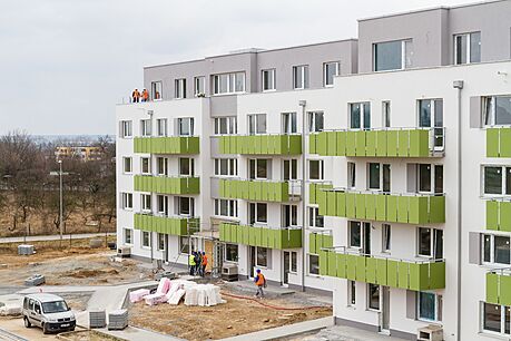 Výstavba nových byt v Praze, eská republika.
