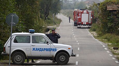 V bulharské vesnici Gorni Lom explodoval muniní sklad. (2. íjna 2014)