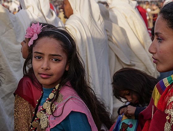 Dívka se úastní folklorního festivalu v tuniském mst Douz. (20. prosince...