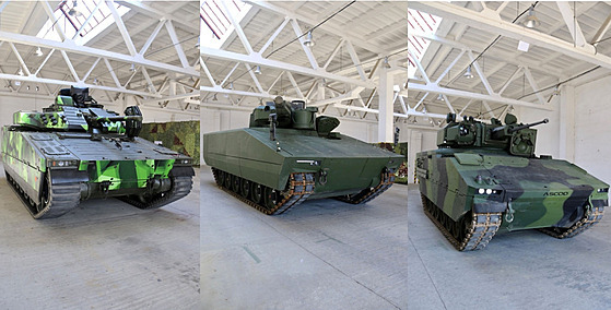 Obrněnce CV90, Lynx a ASCOD pro testování ve Vyškově (27. dubna 2021)