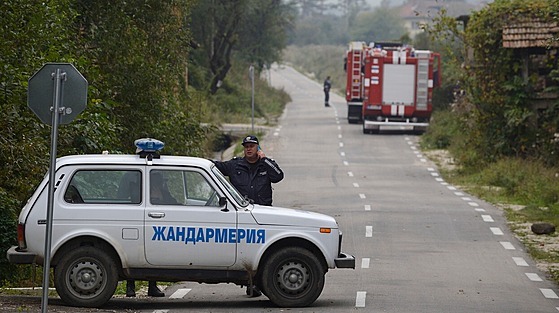 V bulharské vesnici Gorni Lom explodoval muniční sklad. (2. října 2014)