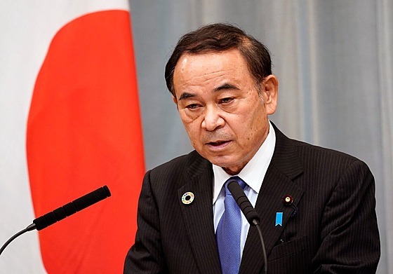 Japonský ministr osamlosti Tetsui Sakamoto (17. záí 2020)