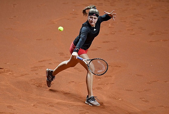 Karolína Muchová na turnaji ve Stuttgartu