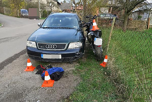 Tragická nehoda motorkáe na Rychnovsku (22. 4 2021)