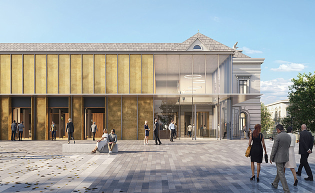 Vítzný návrh revitalizace sokolovny v Rokycanech od praského ateliéru Rusina...