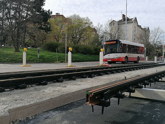 Rekonstrukce tramvajové trati v Nuslích