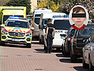 Policist zasahovali v noci v prask Ploskovick ulici u napaden dvou lid,...
