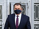eský velvyslanec Vítzslav Pivoka odchází z budovy ruského ministerstva...