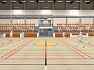 Vizualizace nov sportovn haly v Dobruce