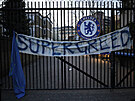 SUPERLIGA? SUPERHAMINOST! Fanouci Chelsea bhem protest proti fotbalové...