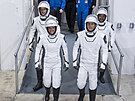 Astronauti americké vesmírné agentury NASA Megan McArthurová a Shane Kimbrough,...