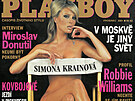 Simona Krainová na obálce magazínu Playboy (prosinec 2001)