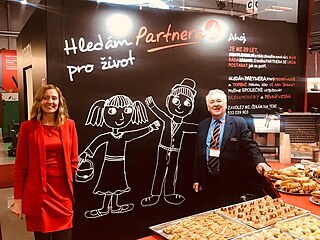 Jana Vlachová Rasochová a její otec Josef Brabenec na veletrhu Aquatherm 2020.