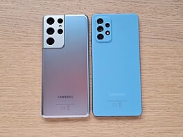 Samsung Galaxy A72 a Galaxy S21 Ultra 5G