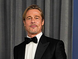Brad Pitt na Oscarech (Los Angeles, 25. dubna 2021)