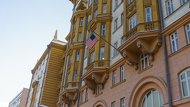 Americk ambasda v Moskv.