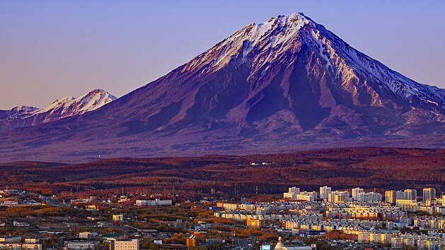 Pohled na msto Petropavlovsk-Kamatskij