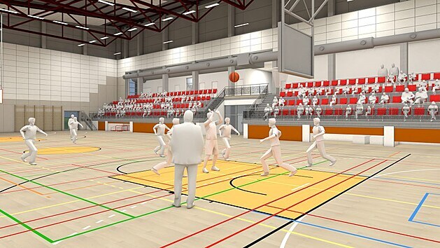 Vizualizace nové sportovní haly v Dobrušce